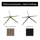 Coffee Table with Round Top Made in Glass Made in Italy - Siste Viadurini