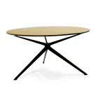 Coffee Table with Round Top Made in Glass Made in Italy - Siste Viadurini