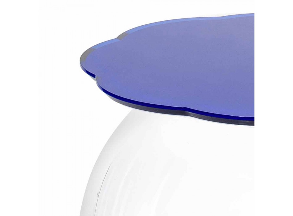 Biffy blue coffee table / container, modern design made in Italy Viadurini