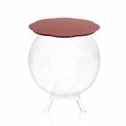 Biffy red round coffee table / container, modern design made in Italy Viadurini