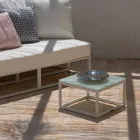 Square Design Outdoor Side Table 2 Dimensions 3 Finishes - Julie Viadurini