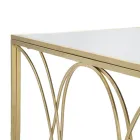 Coffee Table with Mirror Top and Iron Structure - Emilia Viadurini