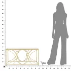 Coffee Table with Mirror Top and Iron Structure - Emilia Viadurini