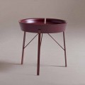 Coffee Table for the Living Room in Steel and Colored Wood Modern Design - Cocoon