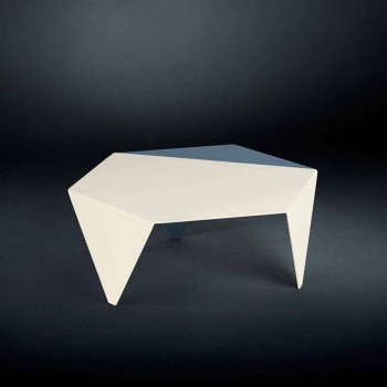Coffee table in two-tone metal design Coffee laser cut Ruche