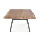 Coffee Table in Handmade Wood and Steel Homemotion - Tancredi Viadurini