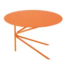 Round Metal Coffee Table, Design in Various Colors and 2 Sizes - Olesya Viadurini