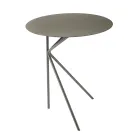 Round Metal Coffee Table, Design in Various Colors and 2 Sizes - Olesya Viadurini