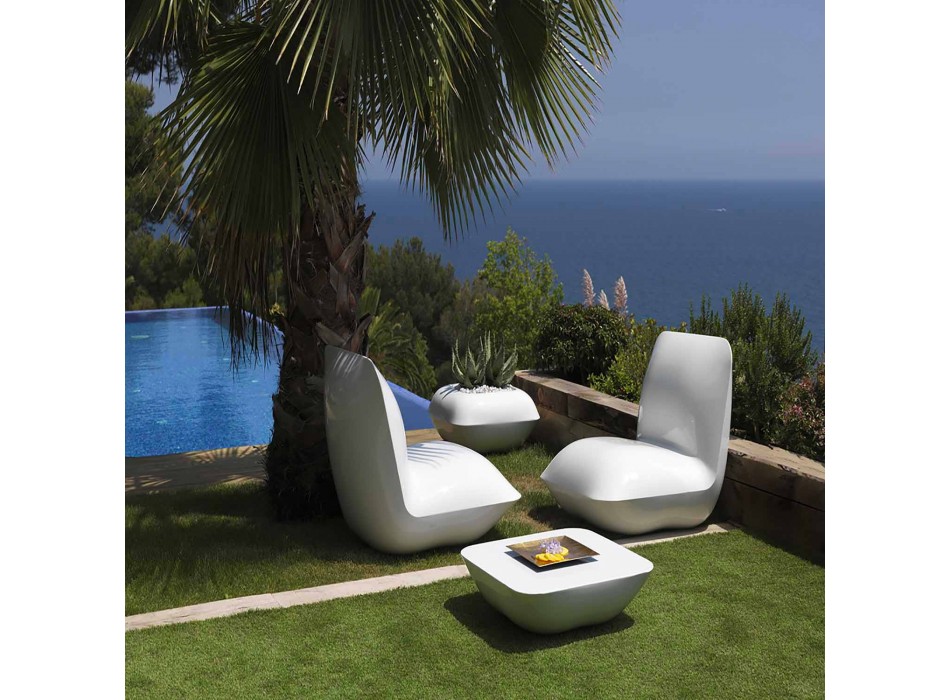 Pillow Vondom outdoor coffee table, modern design, 67x67 cm Viadurini