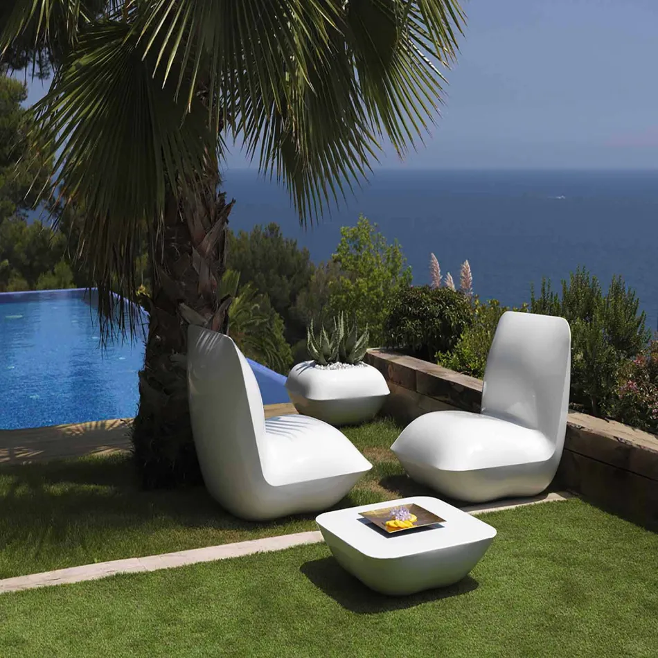 Pillow Vondom outdoor coffee table, modern design, 67x67 cm Viadurini