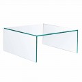Rectangular Coffee Table in Extralight Glass Made in Italy - Nodino