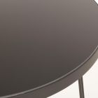 Round Coffee Table in Black Steel and Glass Top 2 Sizes - Zanzino Viadurini