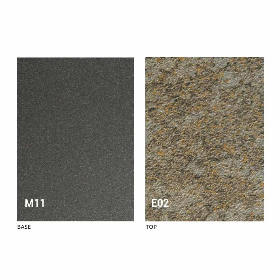 Transformable Coffee Table with Mortar Effect Top Made in Italy - Romantic Viadurini