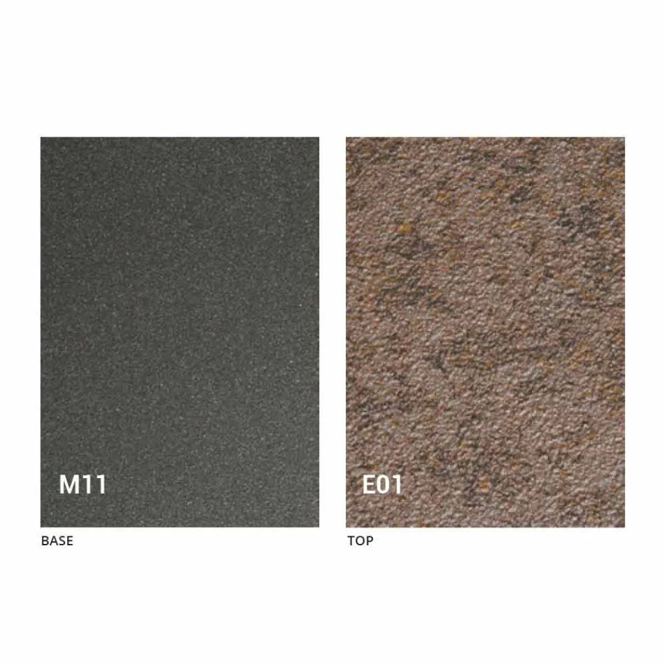 Transformable Coffee Table with Mortar Effect Top Made in Italy - Romantic Viadurini