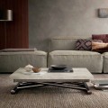 Modern Transforming Coffee Table in Wood and Metal Made in Italy - Gabri