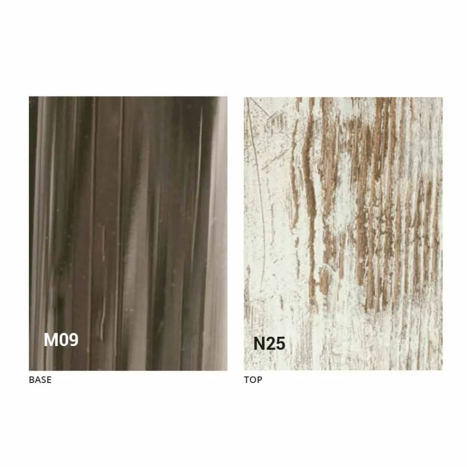 Modern Transformable Coffee Table in Wood and Metal Made in Italy - Gabri Viadurini