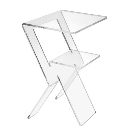 Sofa Table in Transparent Plexiglass Indoor or Outdoor - Platano Viadurini