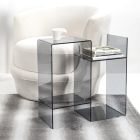 Sofa Table in Transparent or Fume Plexiglass Made in Italy - Janne Viadurini