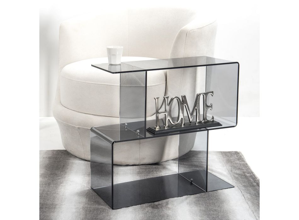 Sofa Table in Transparent or Fume Plexiglass Made in Italy - Janne Viadurini