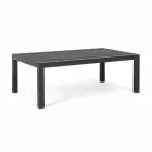 Outdoor Coffee Table with Aluminum Base and Ceramic Top - Maino Viadurini
