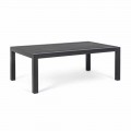 Outdoor Coffee Table with Aluminum Base and Ceramic Top - Maino