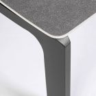 Outdoor coffee table with ceramic top and aluminum base, Homemotion - Rivas Viadurini