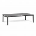 Outdoor Coffee Table with Ceramic Top and Aluminum Base, Homemotion - Rivas