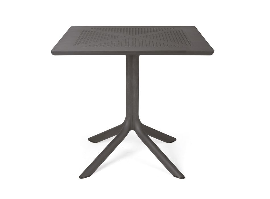 Outdoor Coffee Table with Perforated Polypropylene Top - Fork Viadurini