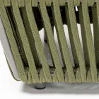 Outdoor Coffee Table in Aluminum and Woven Fabric - Eugene Viadurini