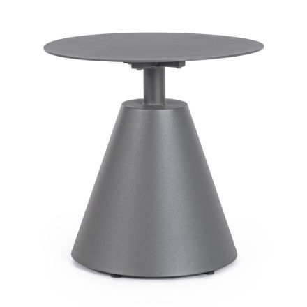 Outdoor Coffee Table in Painted Aluminum with Round Top, Homemotion - Tafari Viadurini