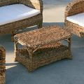 Outdoor Coffee Table in Natural Banana Weaving - Dish