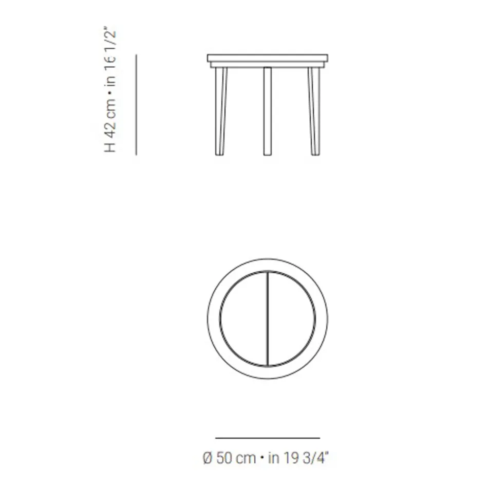 Outdoor Teak Wood Coffee Table Made in Italy - Briga Viadurini