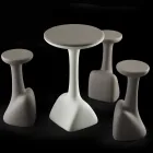 Outdoor Coffee Table in Colored Polyethylene 96 cm Made in Italy - Uliveto Viadurini