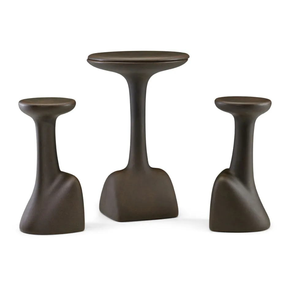 Outdoor Coffee Table in Colored Polyethylene 96 cm Made in Italy - Uliveto Viadurini