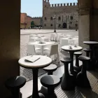 Outdoor Coffee Table in Colored Polyethylene 96 cm Made in Italy - Uliveto Viadurini