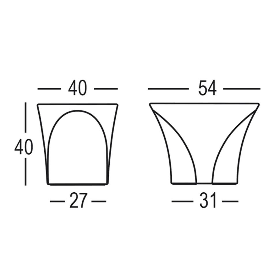 Outdoor Coffee Table in Colored Polyethylene Made in Italy - Igorina Viadurini