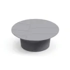 Outdoor Polyethylene Coffee Table Available in Various Colors - Towel Viadurini