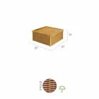 Table for outdoors made entirely of polyethylene braided hand Matt Viadurini