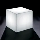 Derti - Illuminated Outdoor Table in Pearl Polyethylene Made in Italy Viadurini