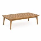 Homemotion Modern Teak Wood Outdoor Table - Luanaedmea Viadurini