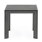 Square Outdoor Coffee Table in Painted Aluminium, Homemotion 2 Pieces - Marius Viadurini