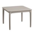 Square Outdoor Coffee Table in Technopolymer Made in Italy 2 Pieces - Dante