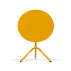 Round Outdoor Metal and Sheet Metal Table Made in Italy - Alberic Viadurini