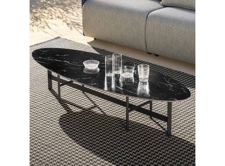 Outdoor Coffee Table Steel Structure Made in Italy - Begin by Myyour Viadurini