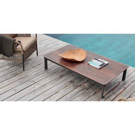 Varaschin System outdoor design table in painted aluminum Viadurini