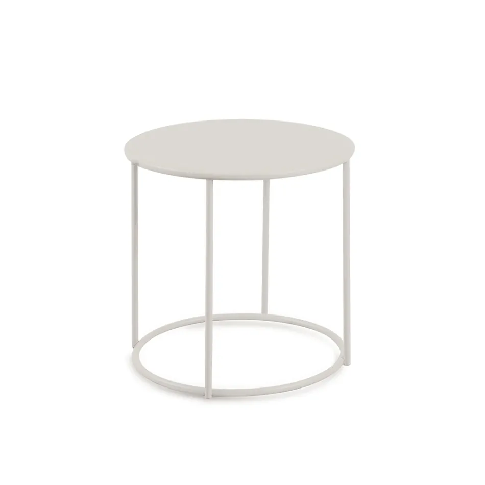 Garden Coffee Table in Galvanized Steel of Various Sizes Made in Italy - Brienne Viadurini