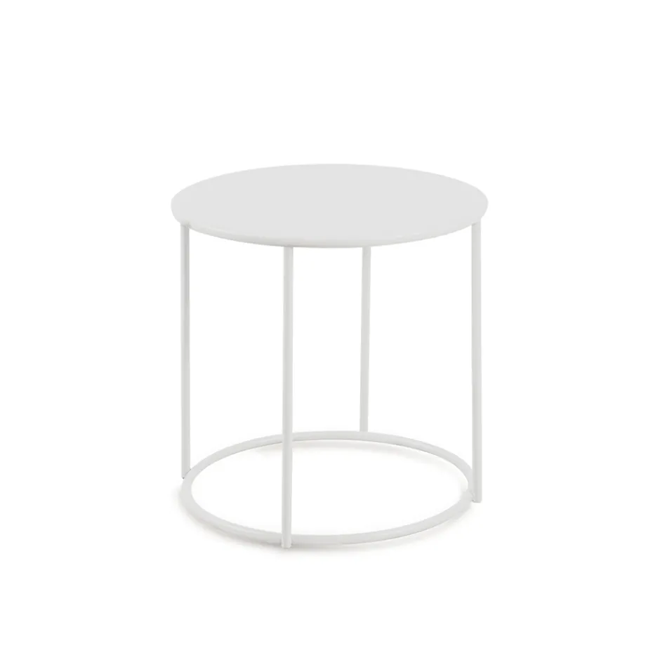 Garden Coffee Table in Galvanized Steel of Various Sizes Made in Italy - Brienne Viadurini