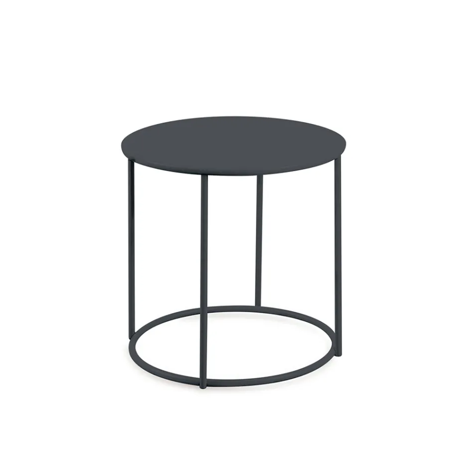 Garden Coffee Table in Galvanized Steel of Various Sizes Made in Italy - Brienne Viadurini