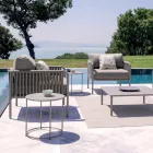 Garden Coffee Table in Galvanized Steel of Various Sizes Made in Italy - Brienne Viadurini