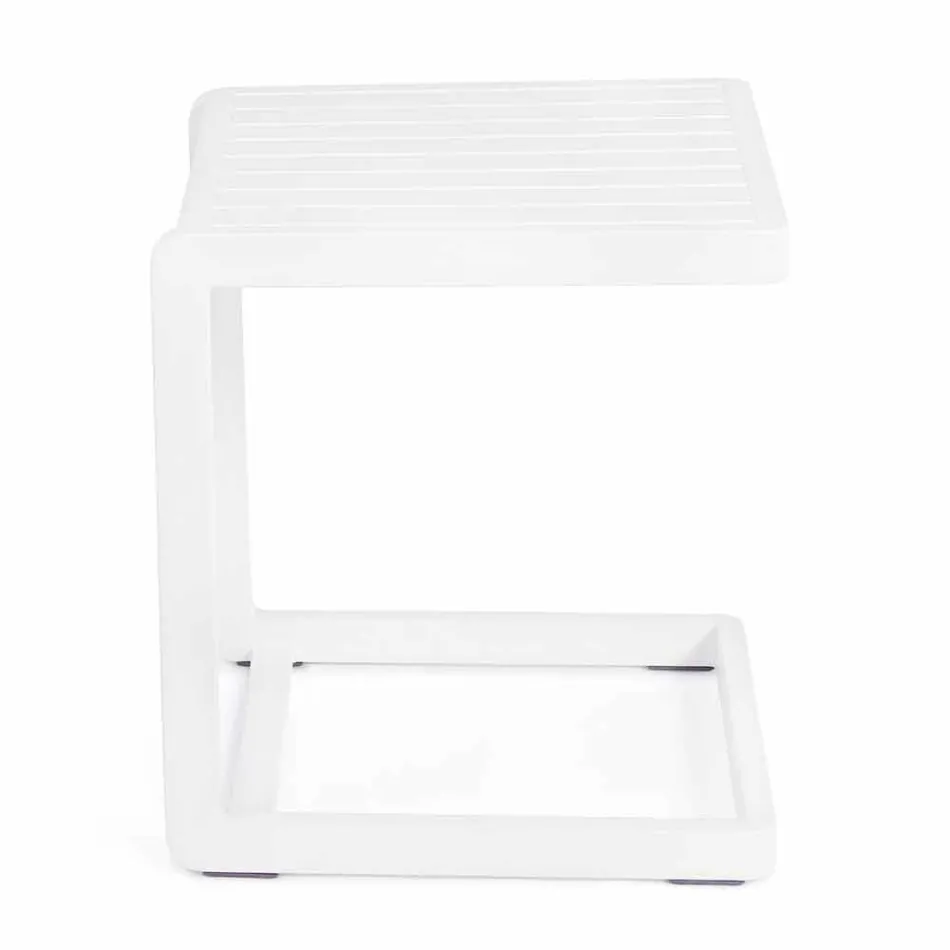 Homemotion Painted Aluminum Garden Coffee Table, 2 Pieces - Rodric Viadurini